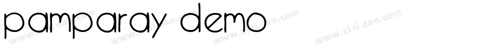 PAMPARAY Demo字体转换